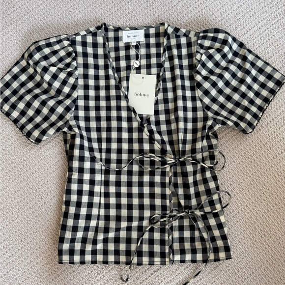 bohme Tops - Bohme Callie Gingham Blouse